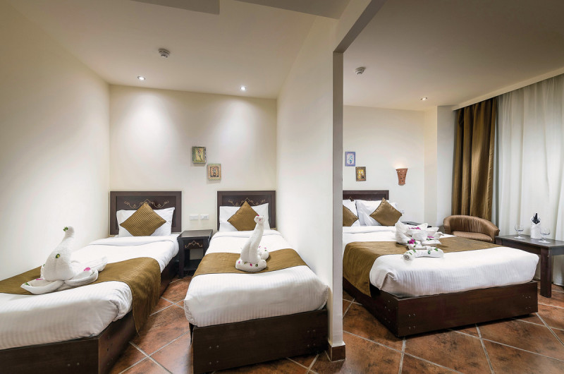 Wohnbeispiel Familienzimmer Grand Kingsize Bett