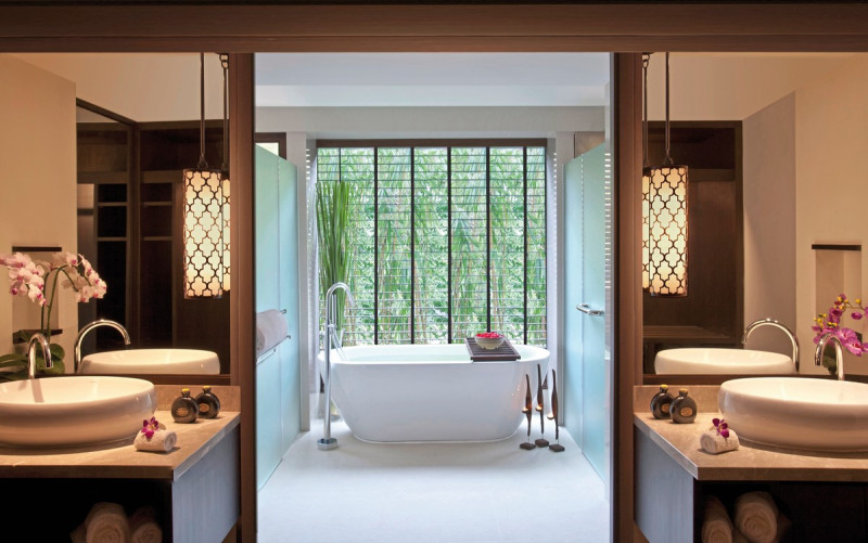 Wohnbeispiel Badezimmer Junior Garden Suite