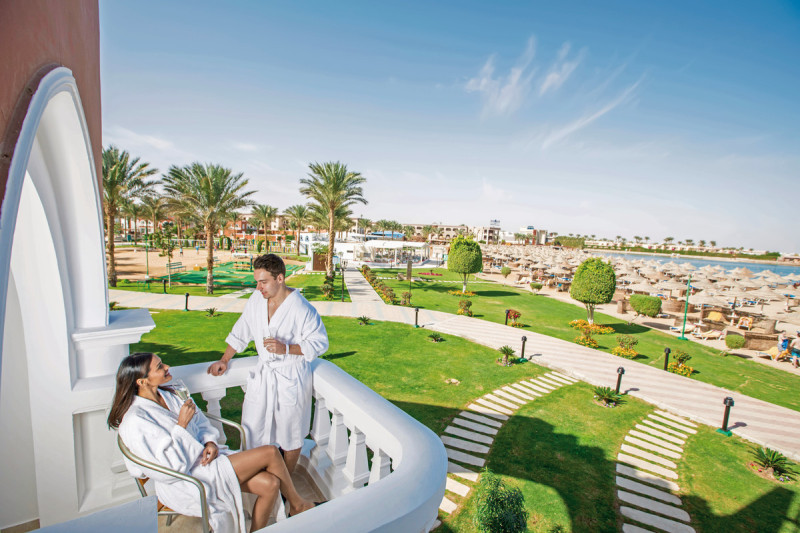 Beispiel Balkon Doppelzimmer Deluxe Beachfront