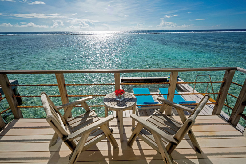 Beispiel Terrasse Overwater Villa Sea View