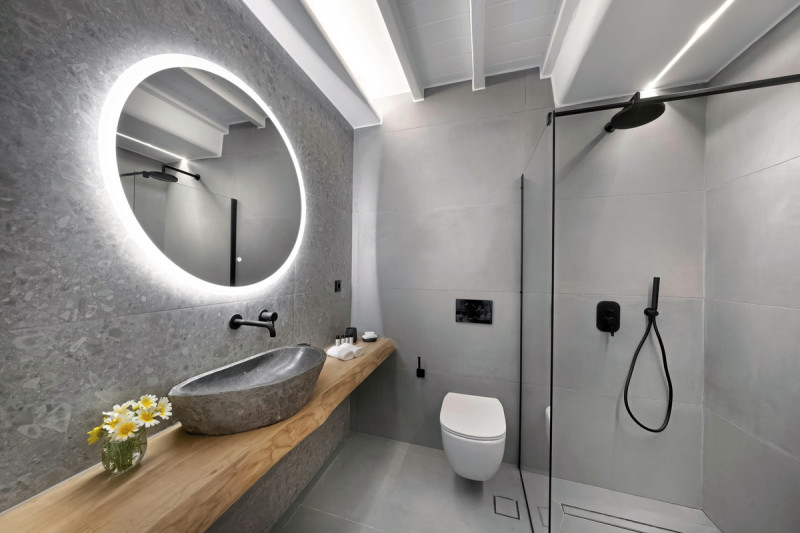 Badbeispiel Doppelzimmer seitl. Meerblick