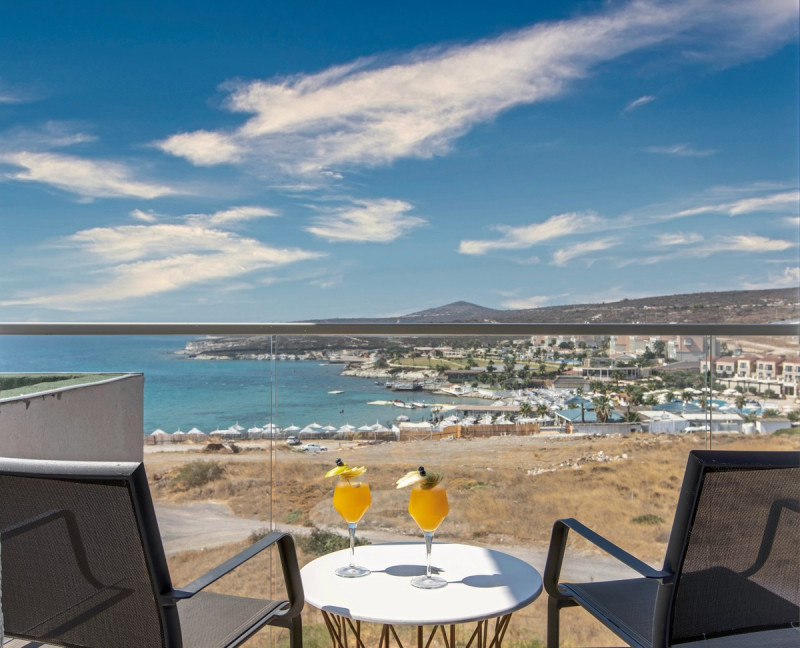 Beispiel Balkon Doppelzimmer Superior seitlicher Meerblick