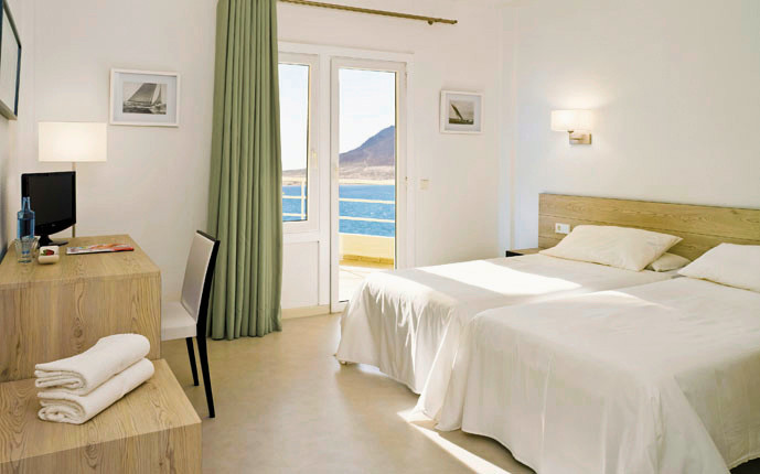 Wohnbeispiel Doppelzimmer Meerblick mit Balkon