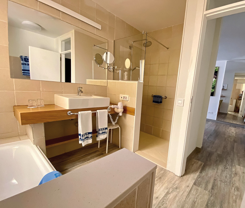 Wohnbeispiel Appartement 1 Schlafzimmer seitlicher Meerblick