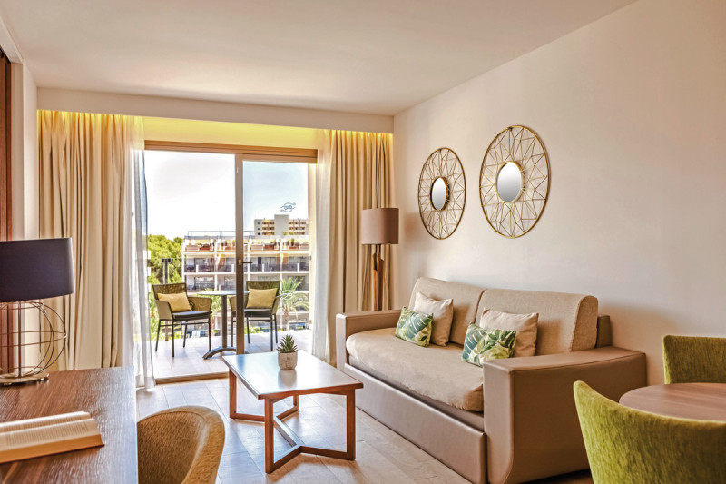 Wohnbeispiel Suite 1 Schlafzimmer Penthouse Poolblick