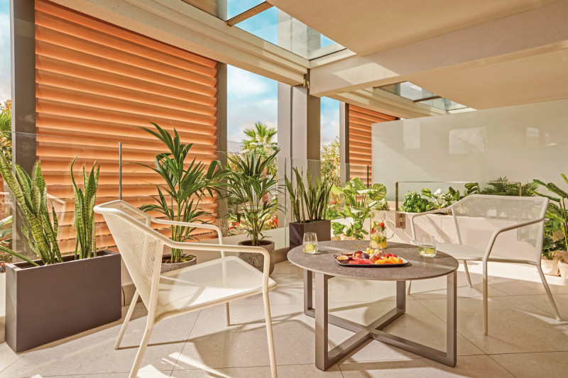 Wohnbeispiel Doppelzimmer Verdant Gartenblick