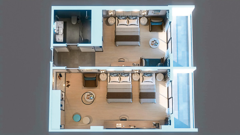 Wohnbeispiel Familienzimmer Plan