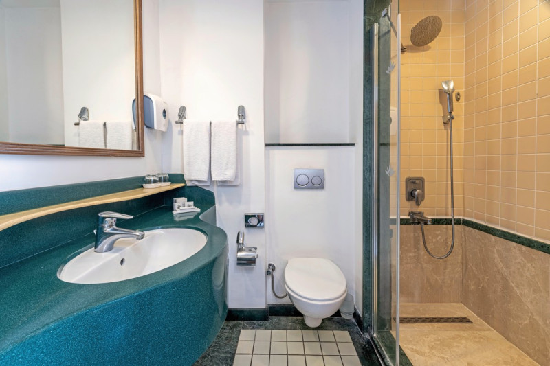 Beispiel Bad Bungalow Gartenblick