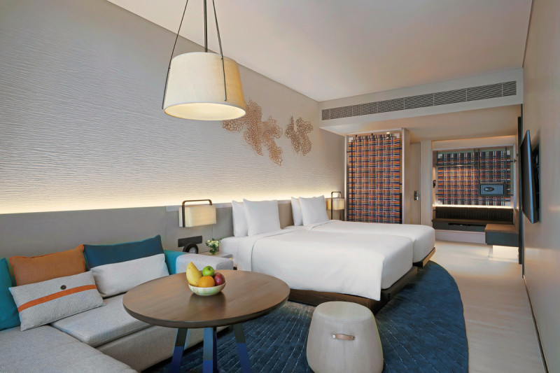 Wohnbeispiel 1 King Bed/2 Twin Beds Ocean View