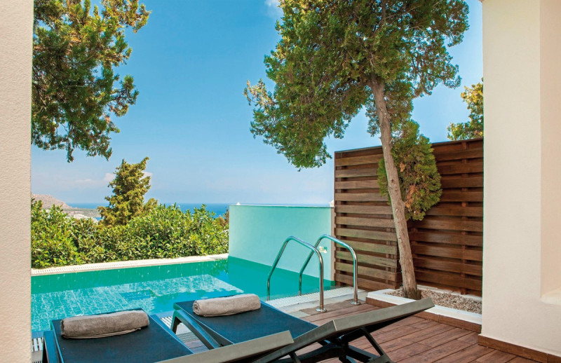 Wohnbeispiel Doppelzimmer Summer mit Meerblick und Privatpool