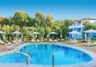 Mandraki Village in Koukounaries