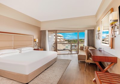 Wohnbeispiel Doppelzimmer mit Poolzugang und Meerblick