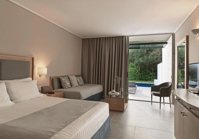 Wohnbeispiel Bungalow Poolblick