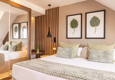 Wohnbeispiel Suite 1 Schlafzimmer Penthouse Poolblick