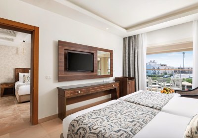 Wohnbeispiel Familienzimmer 2 Schlafzimmer Gartenblick