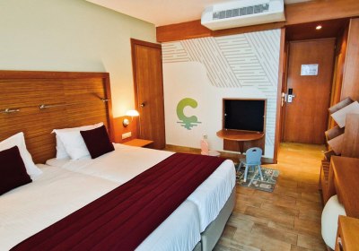 Wohnbeispiel Calimera-Familienzimmer mit Verbindungst&uuml;r Meerblick