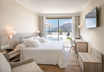 Wohnbeispiel Doppelzimmer Deluxe Gartenblick Whirlpool 