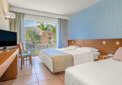 Wohnbeispiel Dreibettzimmer Gartenblick