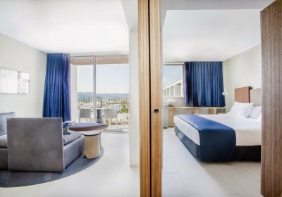 Wohnbeispiel Juniorsuite seitl. Meerblick (mit separatem Schlafzimmer)