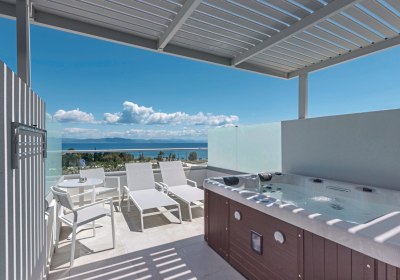 Wohnbeispiel Doppelzimmer Meerblick Jacuzzi