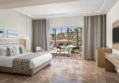 Wohnbeispiel Bungalow Poolblick