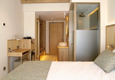 Wohnbeispiel Doppelzimmer Premium Meerblick mit Terrasse