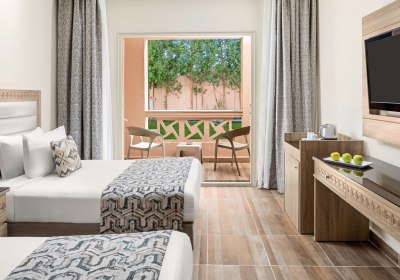 Wohnbeispiel Doppelzimmer Gartenblick