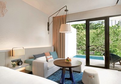 Wohnbeispiel 1 King Bed with Plunge Pool