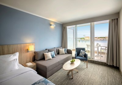 Wohnbeispiel Zimmer f&uuml;r 2 plus 1 Meerblick