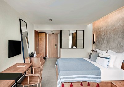 Wohnbeispiel Familienzimmer Verbindungst&uuml;r Gartenblick