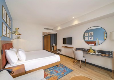 Wohnbeispiel Doppelzimmer Deluxe seitl. Meerblick