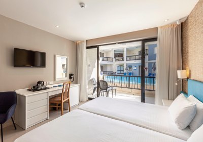 Wohnbeispiel Doppelzimmer Poolblick