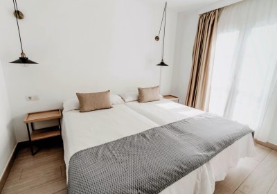 Wohnbeispie Apt. Deluxe 1 Schlafzimmer, untere Etage mit Poolzugang