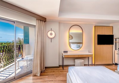 Wohnbeispiel 	Doppelzimmer Comfort seitlicher Meerblick