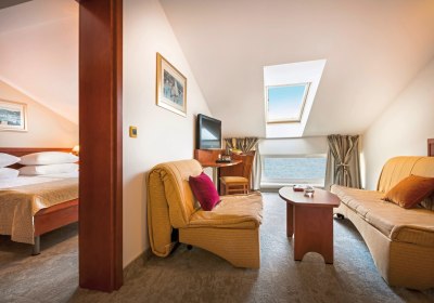 Wohnbeispiel Suite f&uuml;r 2 plus 2 Meerseite