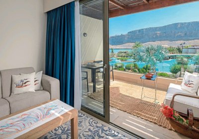 Wohnbeispiell Doppelzimmer Gartenseite oder Poolblick