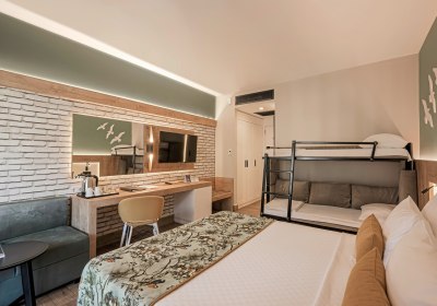 Wohnbeispiel Familienzimmer mit Etagenbett