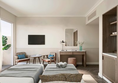 Wohnbeispiel Doppelzimmer Superior seitl. Meerblick