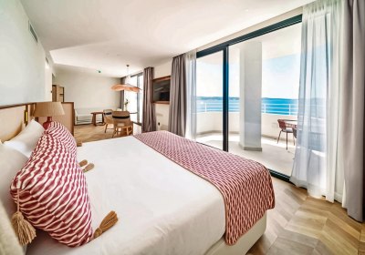 Wohnbeispiel Doppelzimmer Deluxe frontaler Meerblick