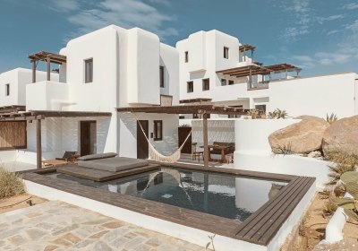 Wohnbeispiel Myconian Villa mit privatem Pool und Meerblick