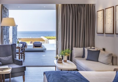 Wohnbeispiel Juniorsuite Deluxe Meerblick Privat Pool