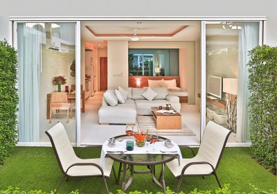 Wohnbeispiel Garden One Bed Pool Access