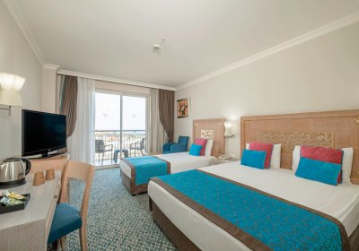 Wohnbeispiel Doppelzimmer seitlicher Meerblick