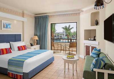 Wohnbeispiel Doppelzimmer Standard Poolblick