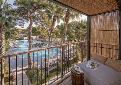 Beispiel Balkon Doppelzimmer Deluxe seitl. Meerblick