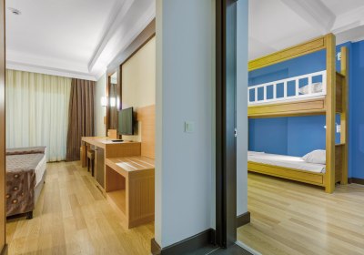 Wohnbeispiel Familienzimmer mit Etagenbett