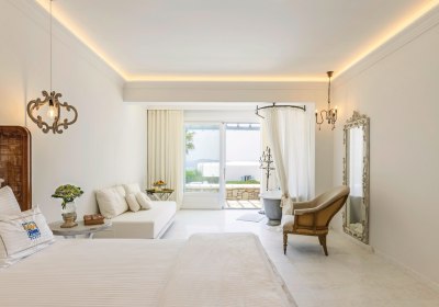 Wohnbeispiel Doppelzimmer Premium Aegean seitl. Meerblick