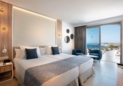 Wohnbeispiel Doppelzimmer Standard seitl. Meerblick