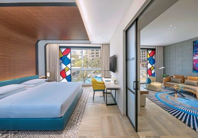 Wohnbeispiel One Bedroom Family Suite with Kitchen 