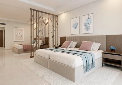 Wohnbeispiel Suite Deluxe Poolblick